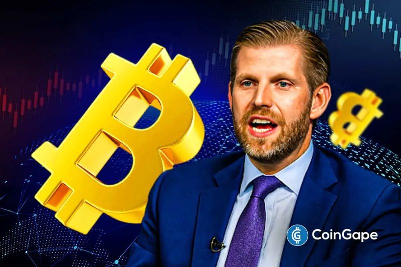 Eric Trump Says Now Is a Great Time to Buy Bitcoin Amid Crypto Crash